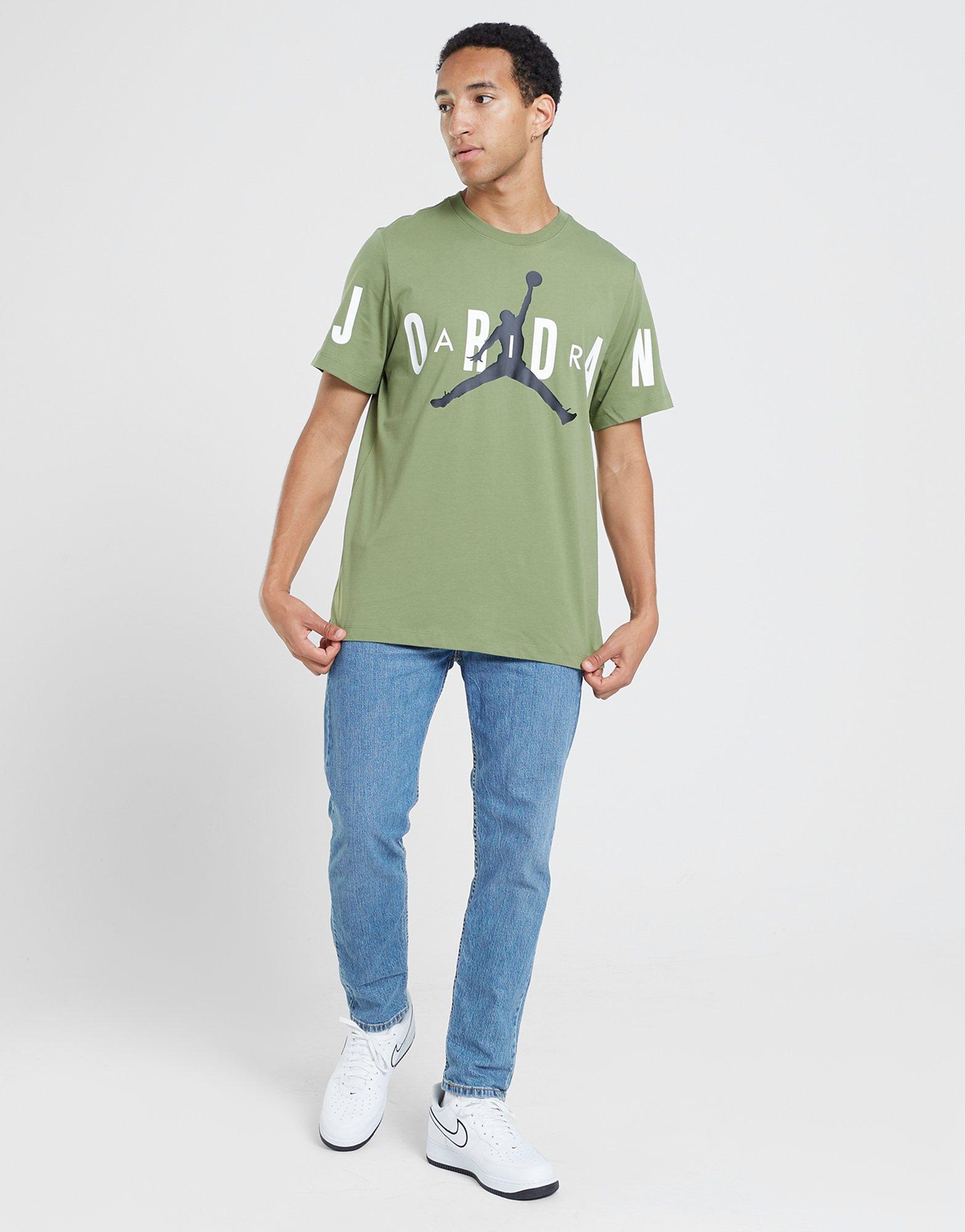 Muški T-shirt JORDAN T-SHIRT M J JD AIR STRETCH SS CREW DV1445-340 zelena