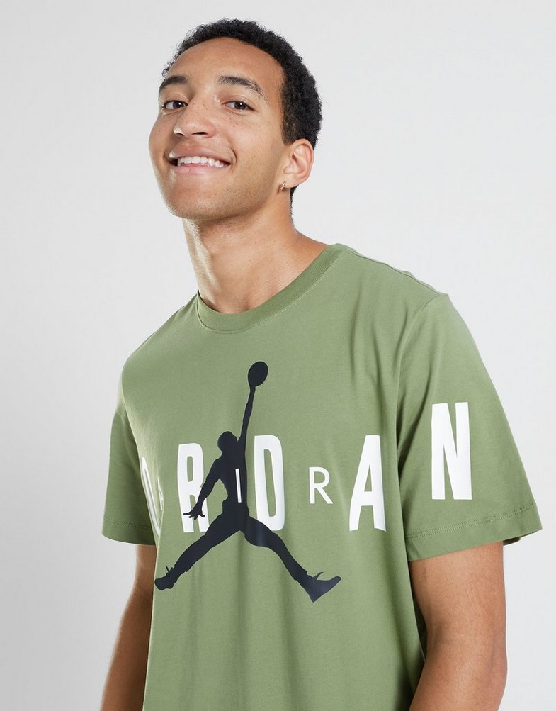 Férfi póló JORDAN PÓLÓ M J JD AIR STRETCH SS CREW DV1445-340 Zöld