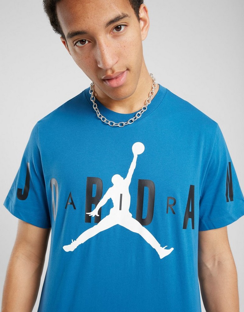 Чоловічі футболки ФУТБОЛКА M JORDAN JD AIR STRETCH SS CREW  DV1445-457 Блакитний