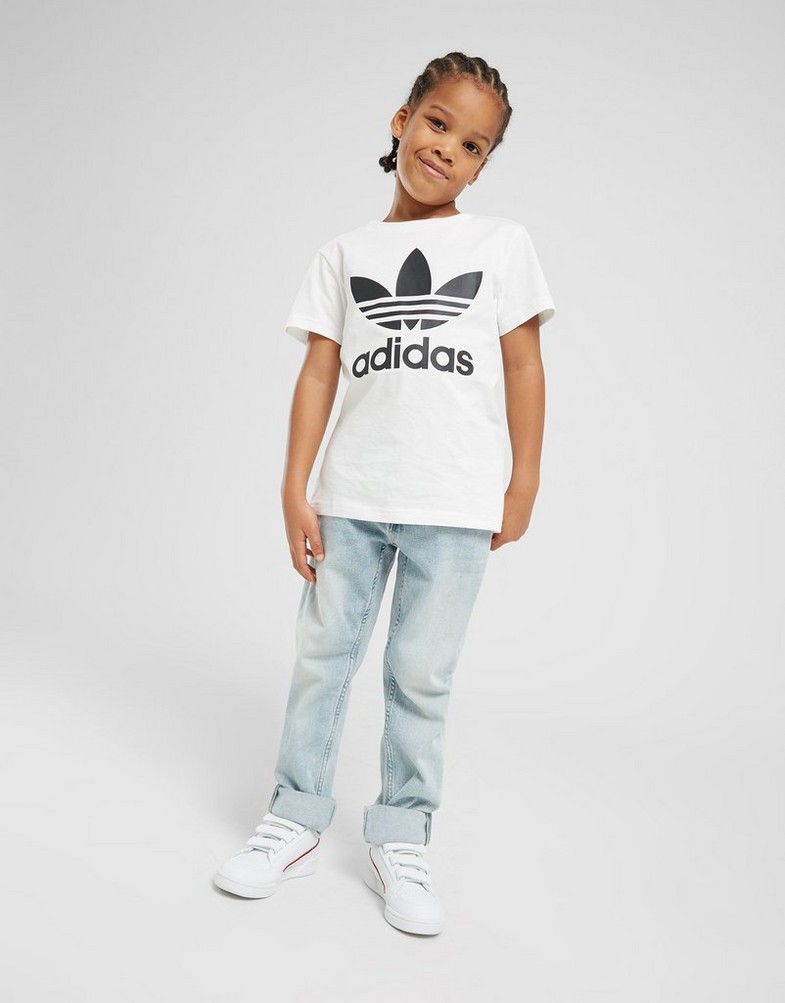 Tricou pentru copii ADIDAS TRICOU TREFOIL TEE GIRL DV2904 Alb