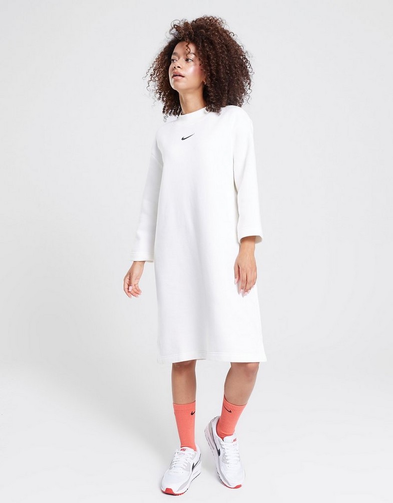 Női egyberuhák NIKE NŐI RUHA W NSW STYLE FLC 3Q MELEGÍTŐS DV5248-133 Fehér