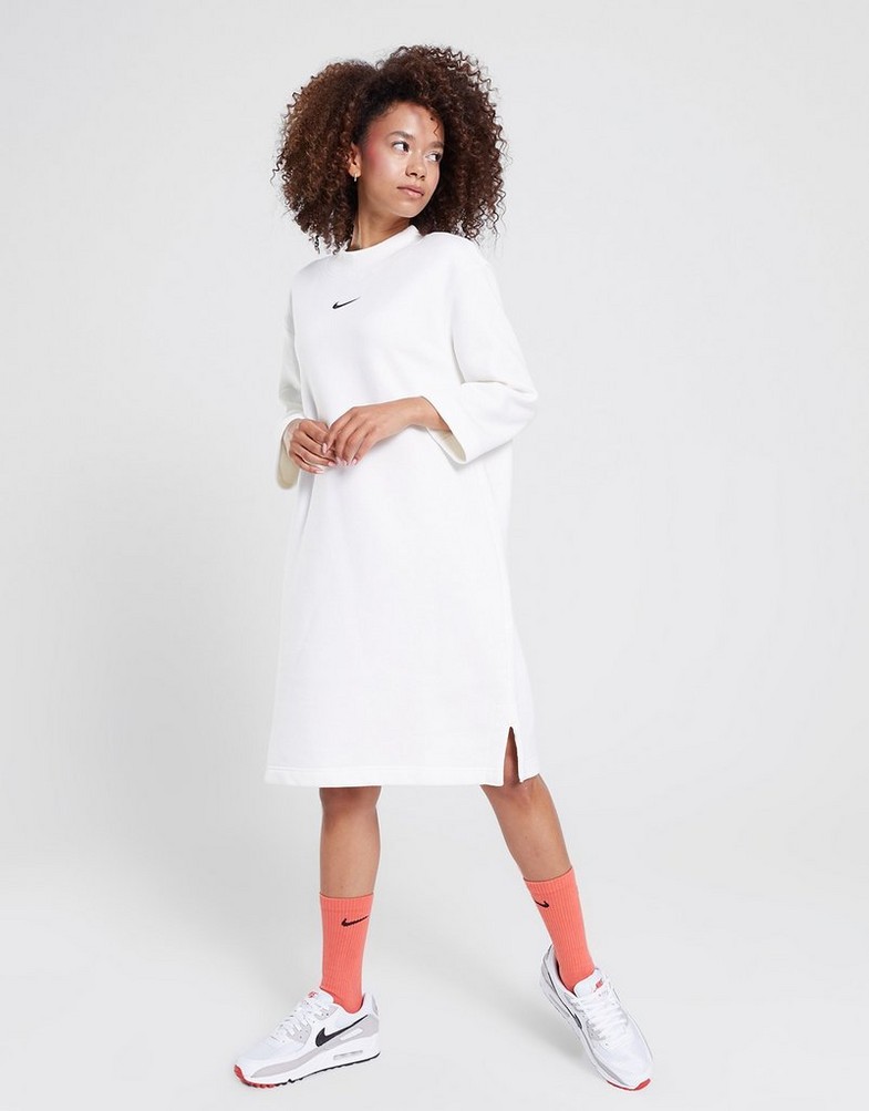 Női egyberuhák NIKE NŐI RUHA W NSW STYLE FLC 3Q MELEGÍTŐS DV5248-133 Fehér