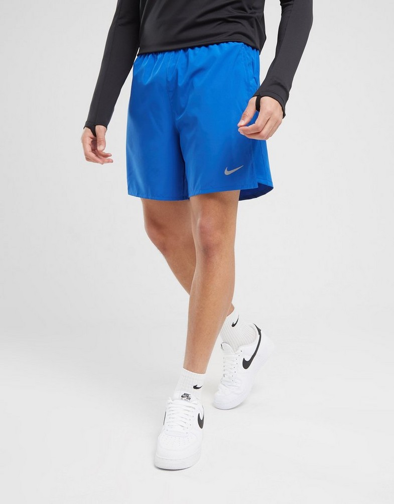 Krótkie spodenki, szorty męskie NIKE SZORTY M NK DF CHALLENGER 7BF SHORT RUNNING DV9359-480 Niebieski