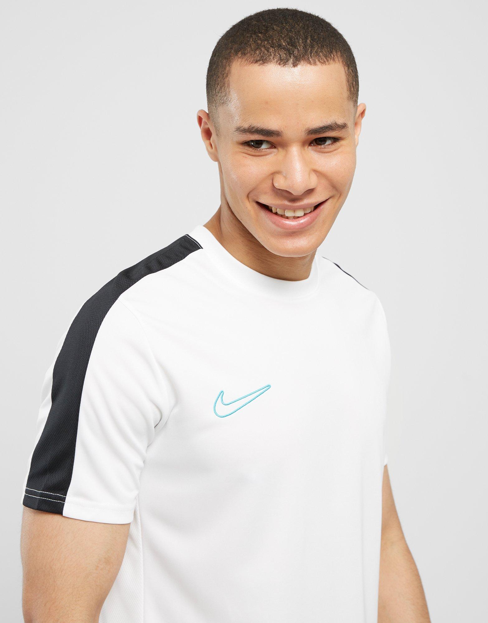 Koszulka, t-shirt męski NIKE T-SHIRT ACAD TEE WHT/CACT TEE DV9750-102 Biały