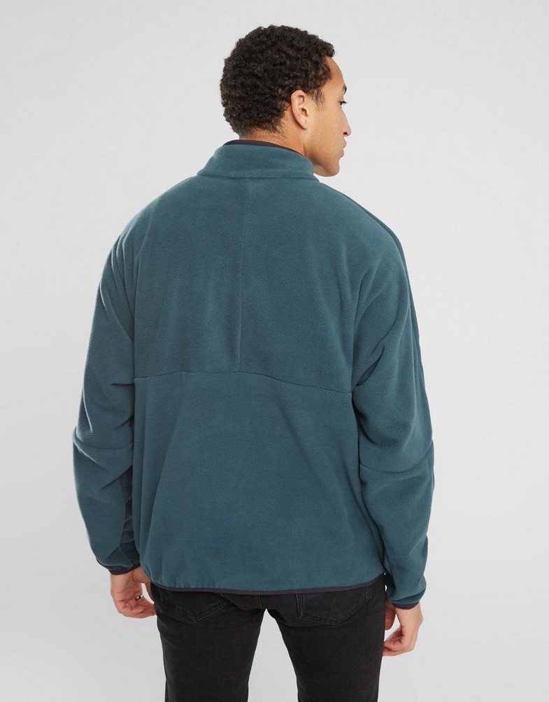 Bluză pentru bărbați NIKE BLUZĂ M NK CLUB+ PLR LS HZ TOP DX0525-328 Verde