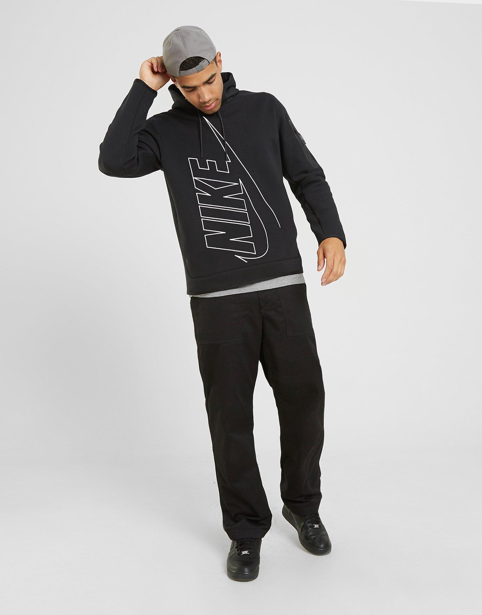 Pánska mikina NIKE MIKINA S KAPUCŇOU TECH FLEECE DX0577-010 Čierna