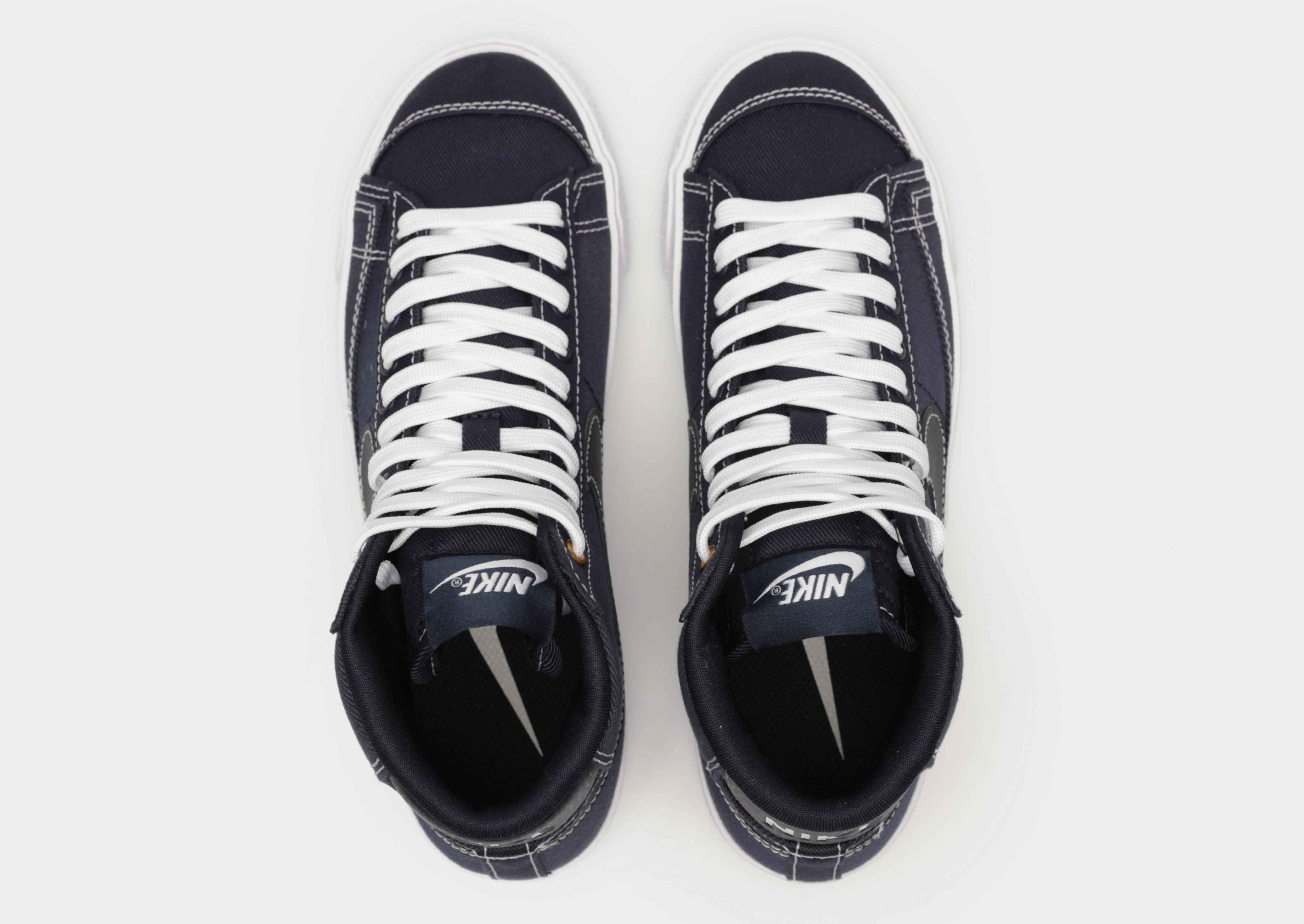 Жіночі кросівки NIKE W BLAZER MID '77 CNVS DX5550-400 Темно-синій