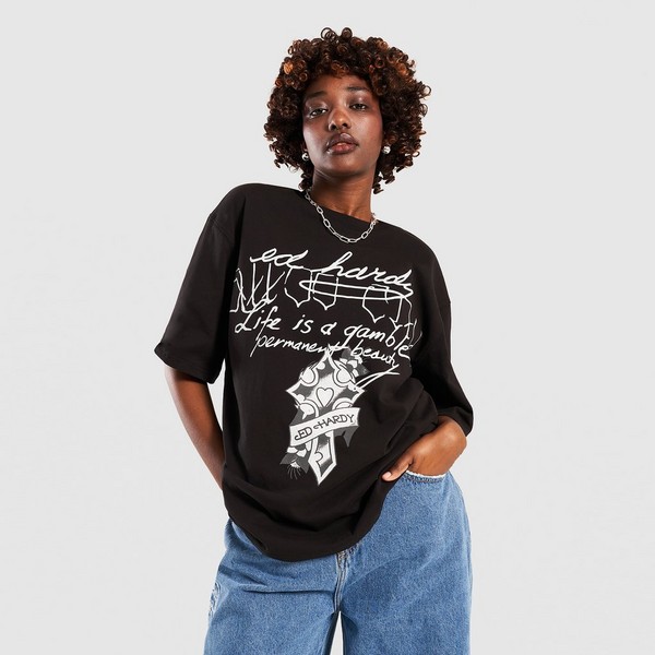 ED HARDY T-SHIRT LIFE IS A GAMBLE