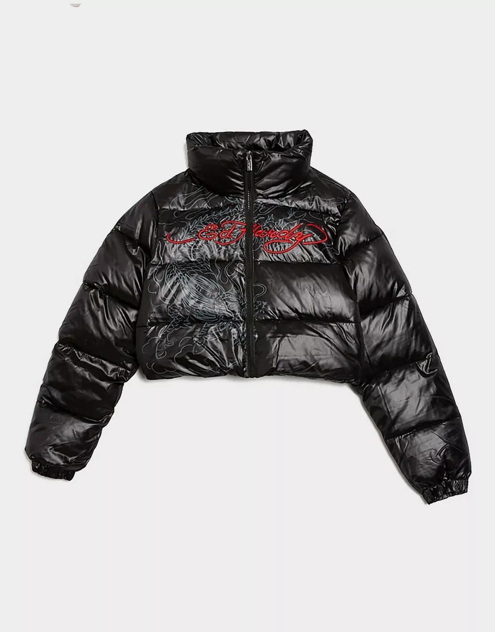 ED HARDY КУРТКА SCRIPT PUFFER, фото 1 з 3