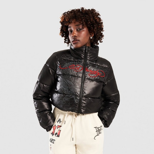 ED HARDY KURTKA SCRIPT PUFFER