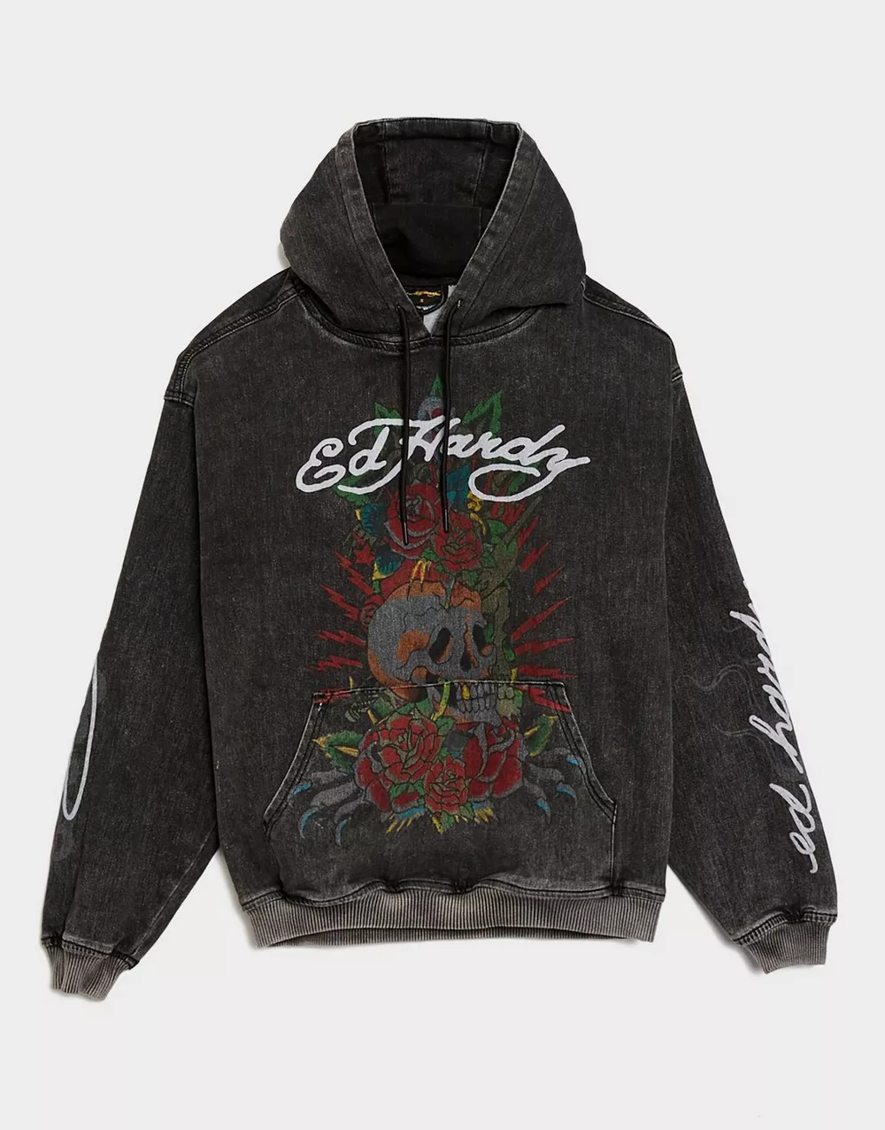 ED HARDY КОФТА З КАПЮШОНОМ SKULL OH HOOD, фото 1 з 3
