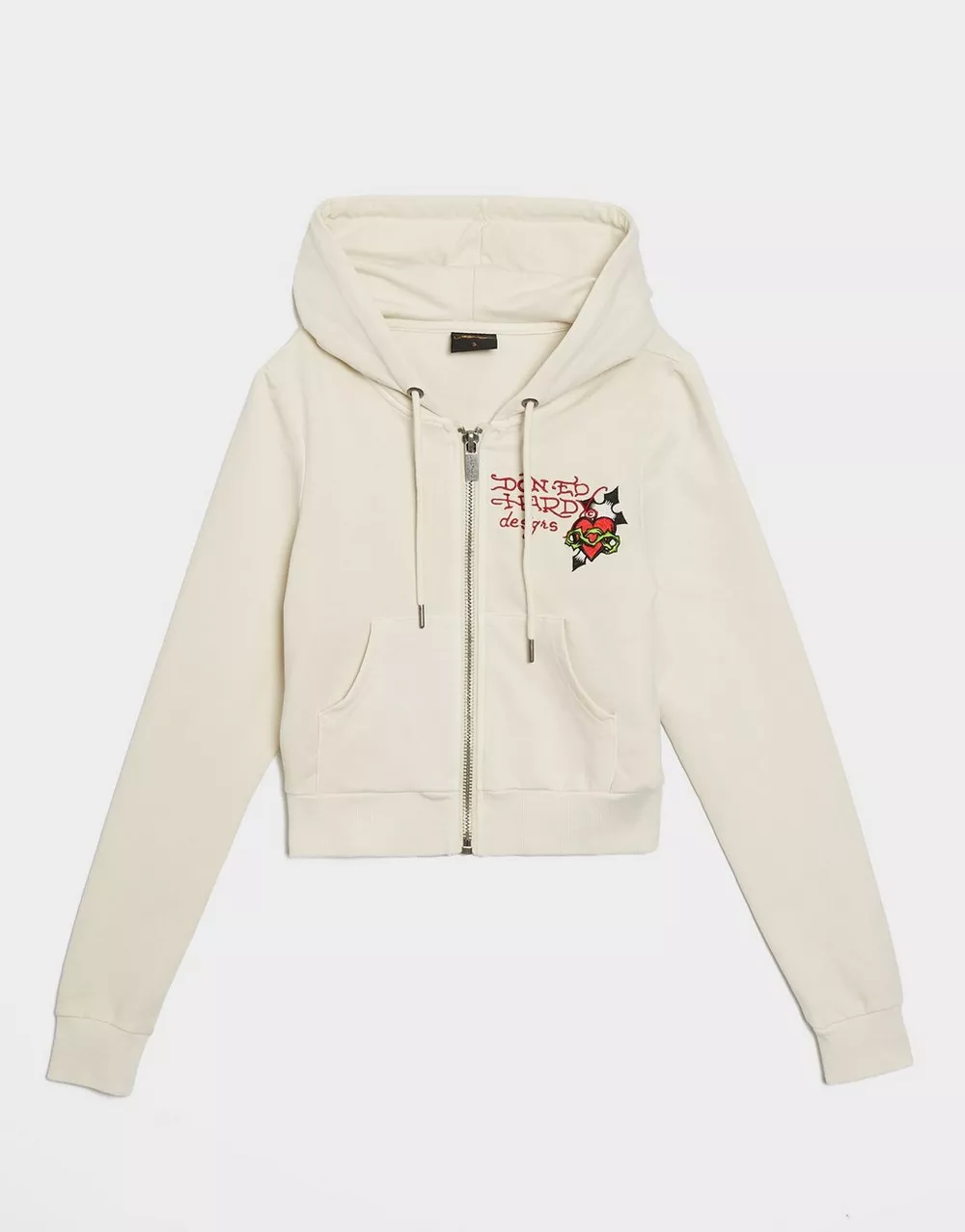 ED HARDY КОФТА НА БЛИСКАВЦІ   З КАПЮШОНОМ FLAME TIGER, фото 1 з 3