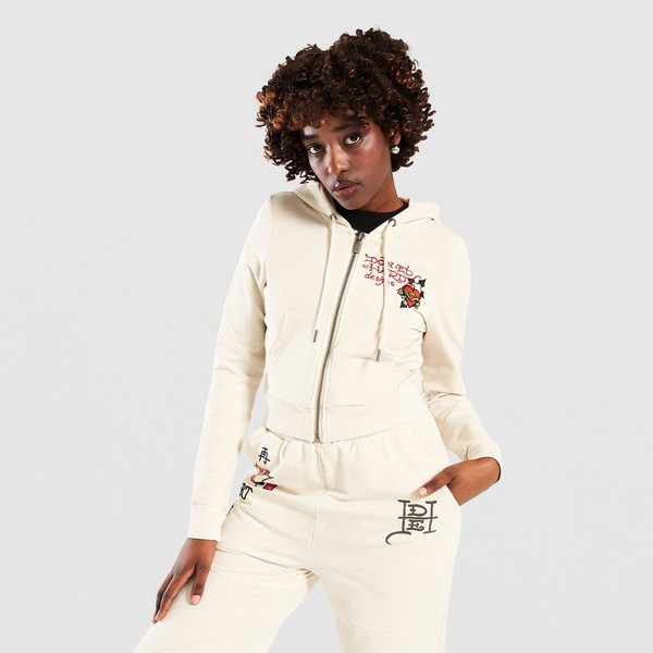 ED HARDY BLUZA ROZPINANA Z KAPTUREM FLAME TIGER