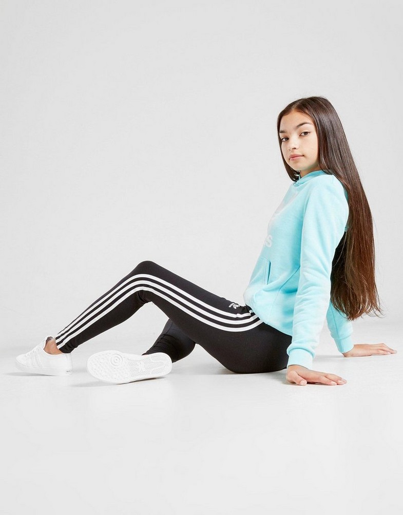 Detské nohavice ADIDAS NOHAVICE  3STRIPES LEGG GIRL ED7820 Čierna