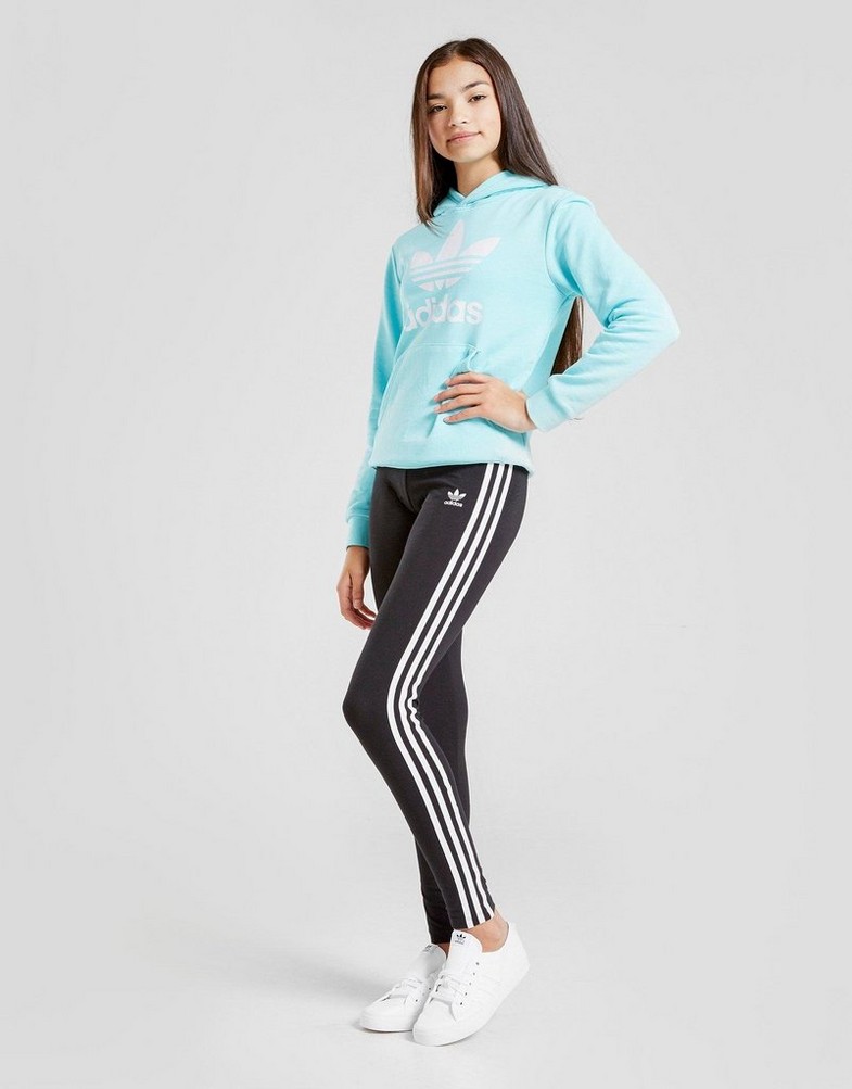 Detské nohavice ADIDAS NOHAVICE  3STRIPES LEGG GIRL ED7820 Čierna