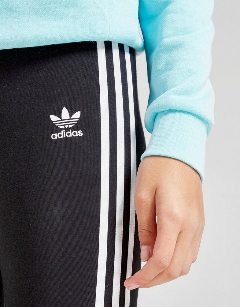 Detské nohavice ADIDAS NOHAVICE  3STRIPES LEGG GIRL ED7820 Čierna