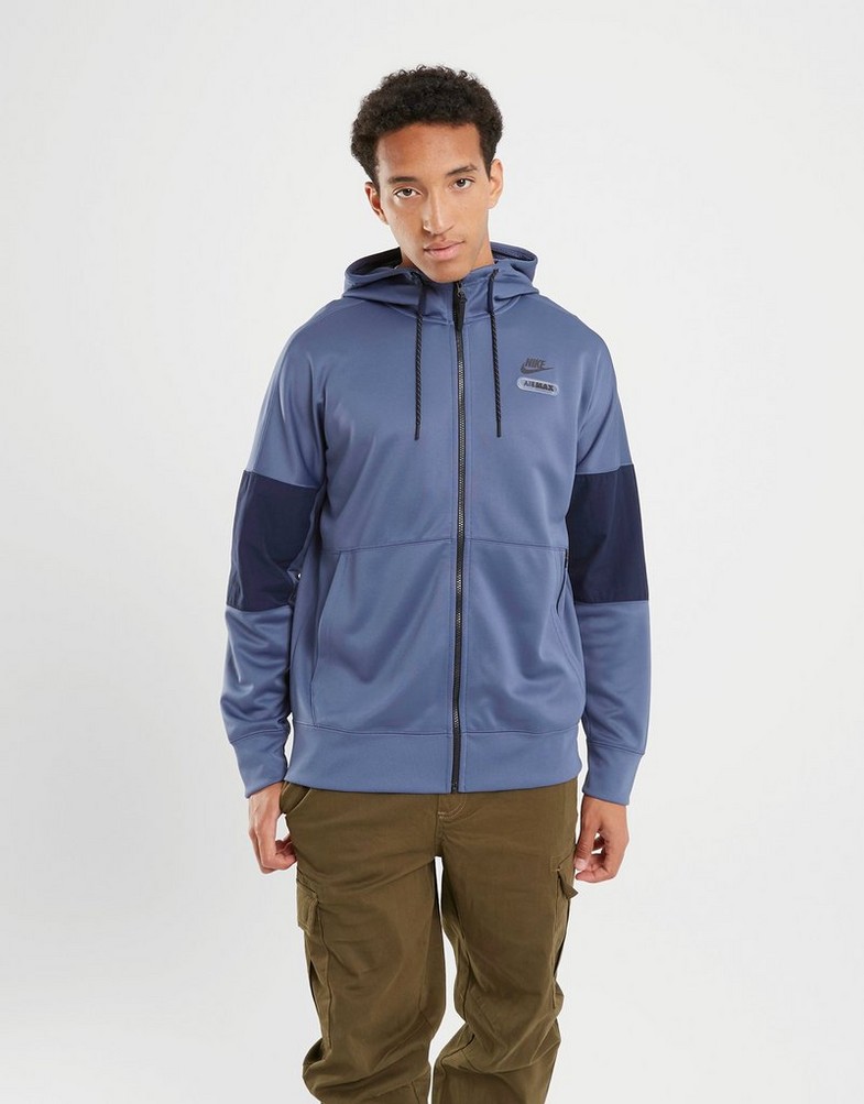 Bluză pentru bărbați NIKE BLUZĂ MAX PK FZ D.BLUE SWEATSHIRT FB1435-491 Bleumarin