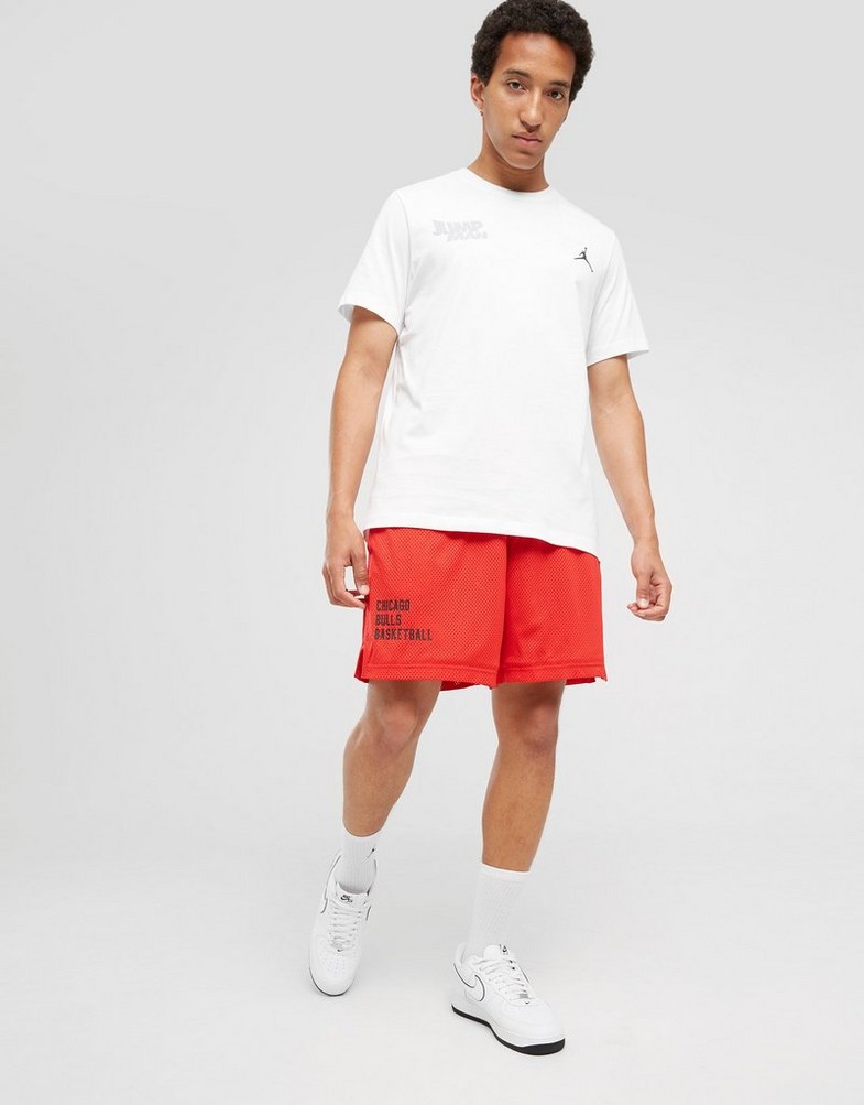 Pantaloni scurți pentru bărbați NIKE PANTALONI SCURȚI CHICAGO BULLS FB3725-657 Roșu