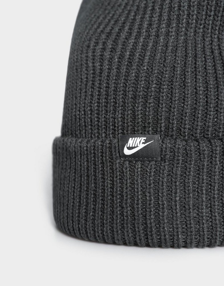 Жіночі зимові шапки NIKE КЕПКА U NK PEAK BEANIE SC FUT L FB6526-071 Сірий