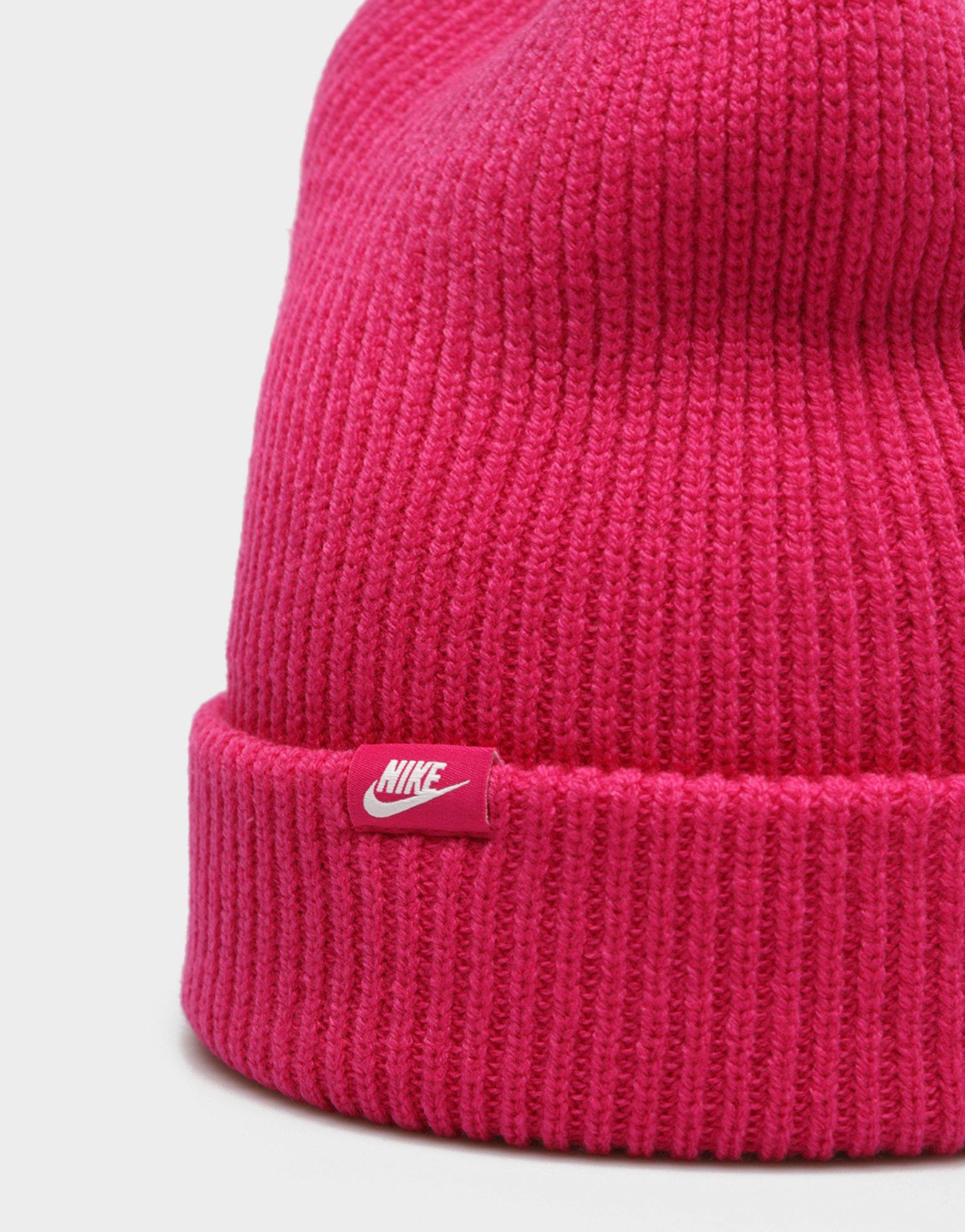 Női téli sapká NIKE SAPKA TÉLI U NK PEAK BEANIE SC FUT L FB6526-615 Rózsaszín