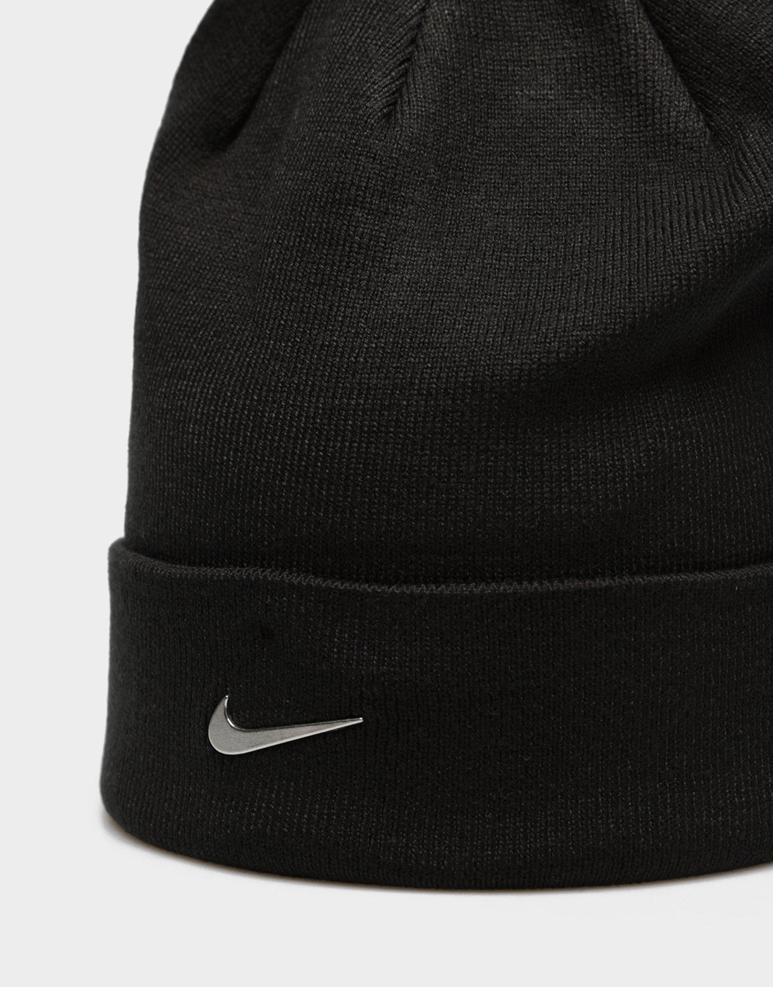 Жіночі зимові шапки NIKE КЕПКА U NK PEAK BEANIE SC MTSWSH FB6527-010 Чорний