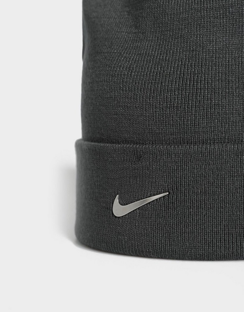 Жіночі зимові шапки NIKE КЕПКА U NK PEAK BEANIE SC MTSWSH L FB6527-071 Сірий