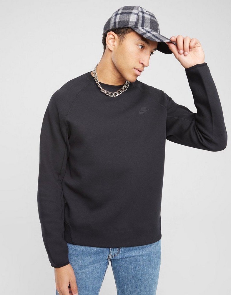 Bluza męska NIKE BLUZA TECH FLEECE FB7916-010 Czarny