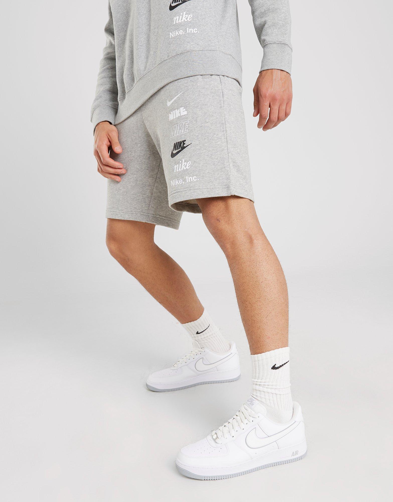 Pánské kraťasy NIKE ŠORTKY  M NK + FT SHORT MLOGO SHORTS FB8830-063 Šedá