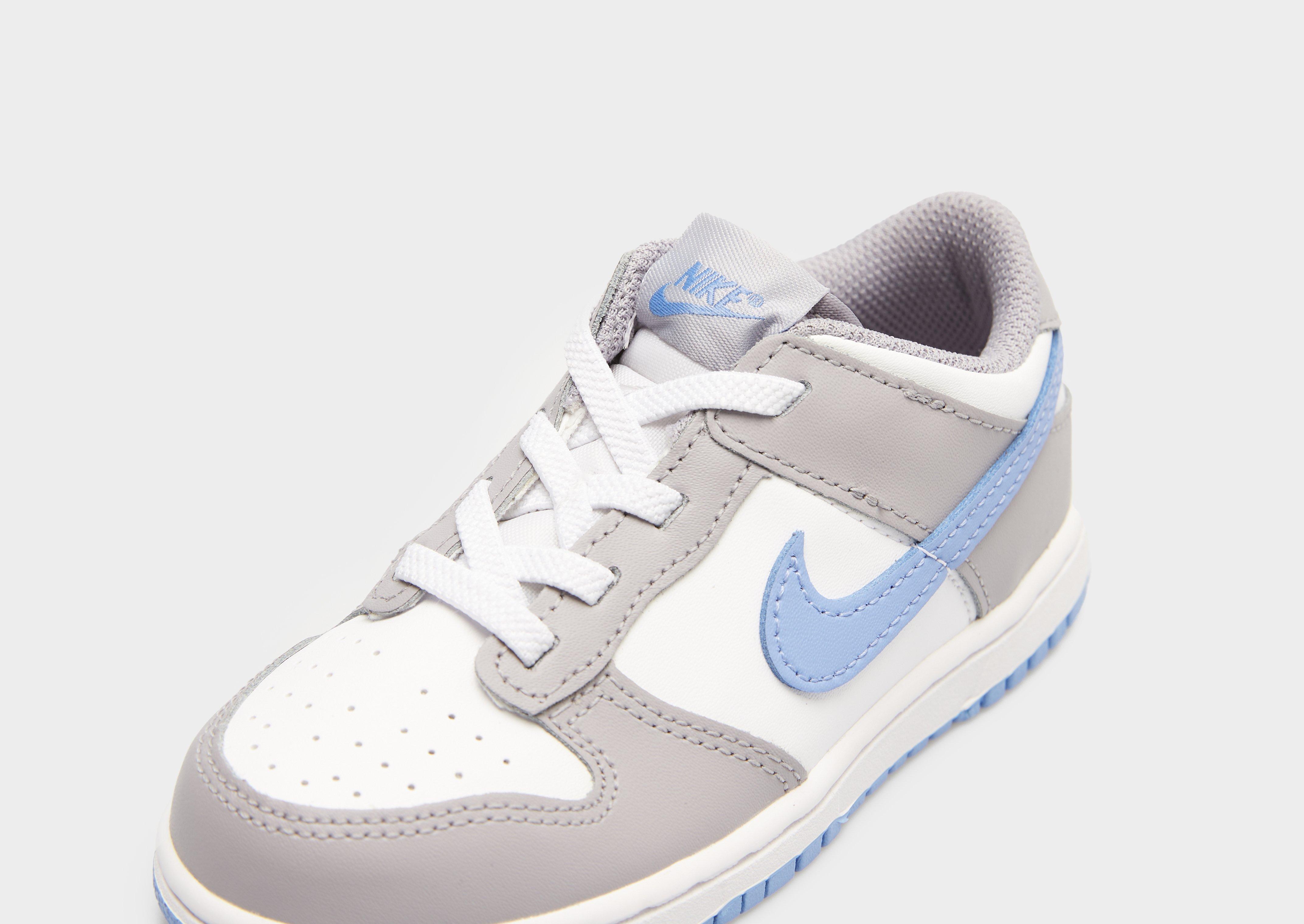 Buty sneakersy dla dzieci NIKE DUNK LOW BP FB9107-121 Szary