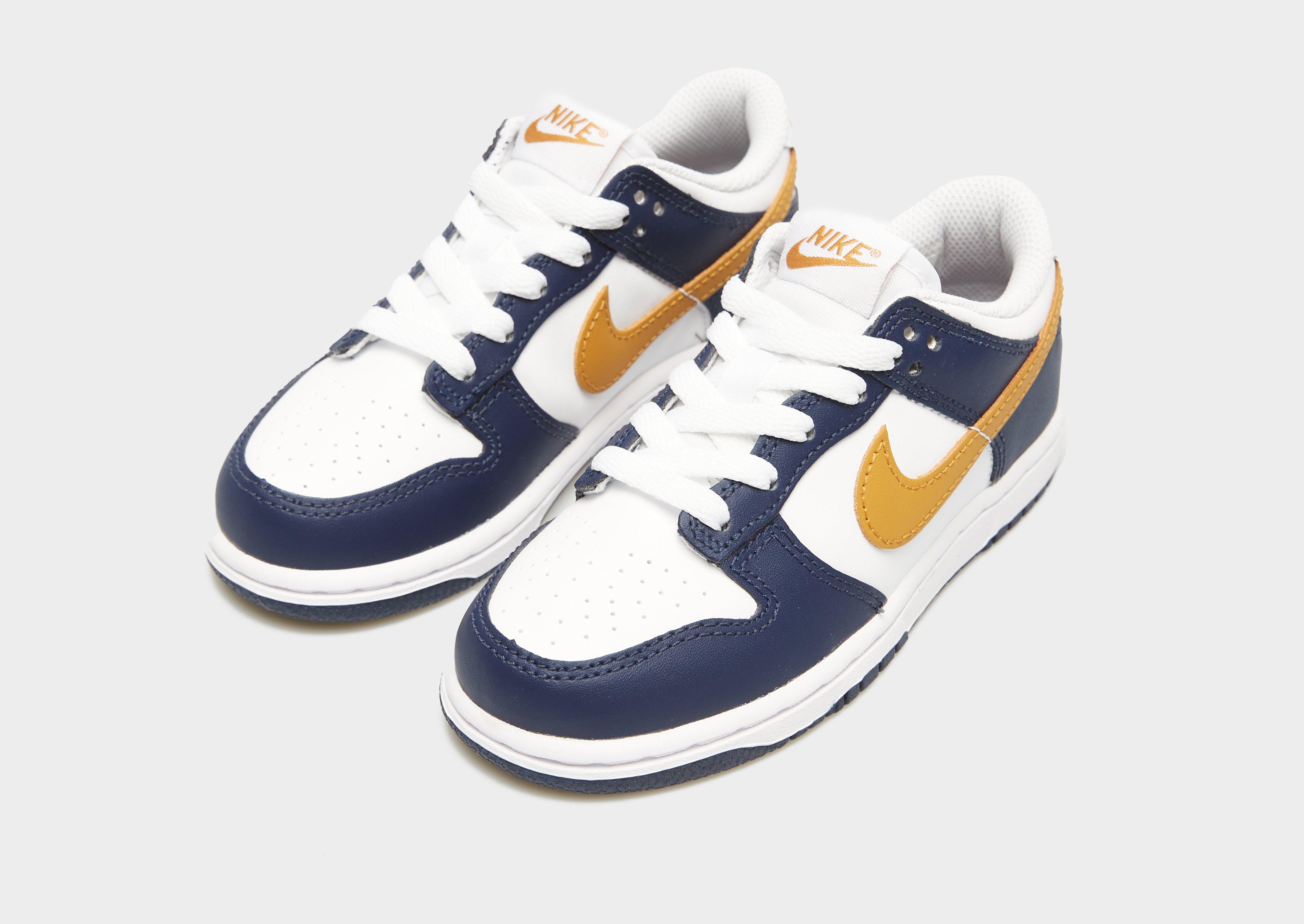 Adidași pentru copii NIKE DUNK LOW BP FB9108-111 Bleumarin