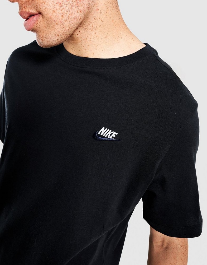Koszulka, t-shirt męski NIKE T-SHIRT M NSW CLUB DT TEE FD1184-014 Czarny