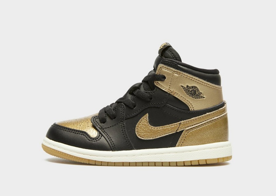 Buty sneakersy dla dzieci JORDAN 1 RETRO HIGH FD1413-071 Czarny