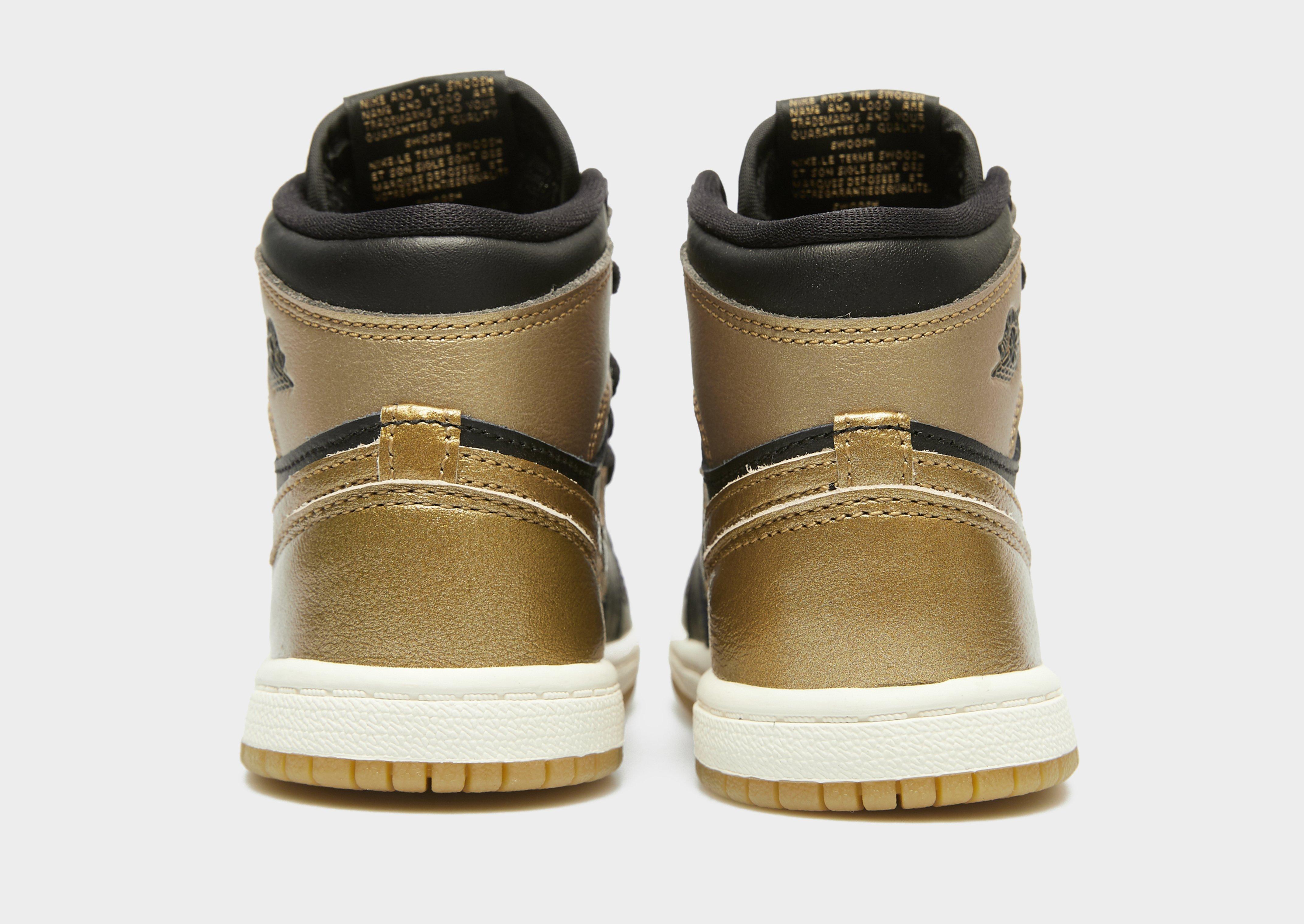 Buty sneakersy dla dzieci JORDAN 1 RETRO HIGH FD1413-071 Czarny