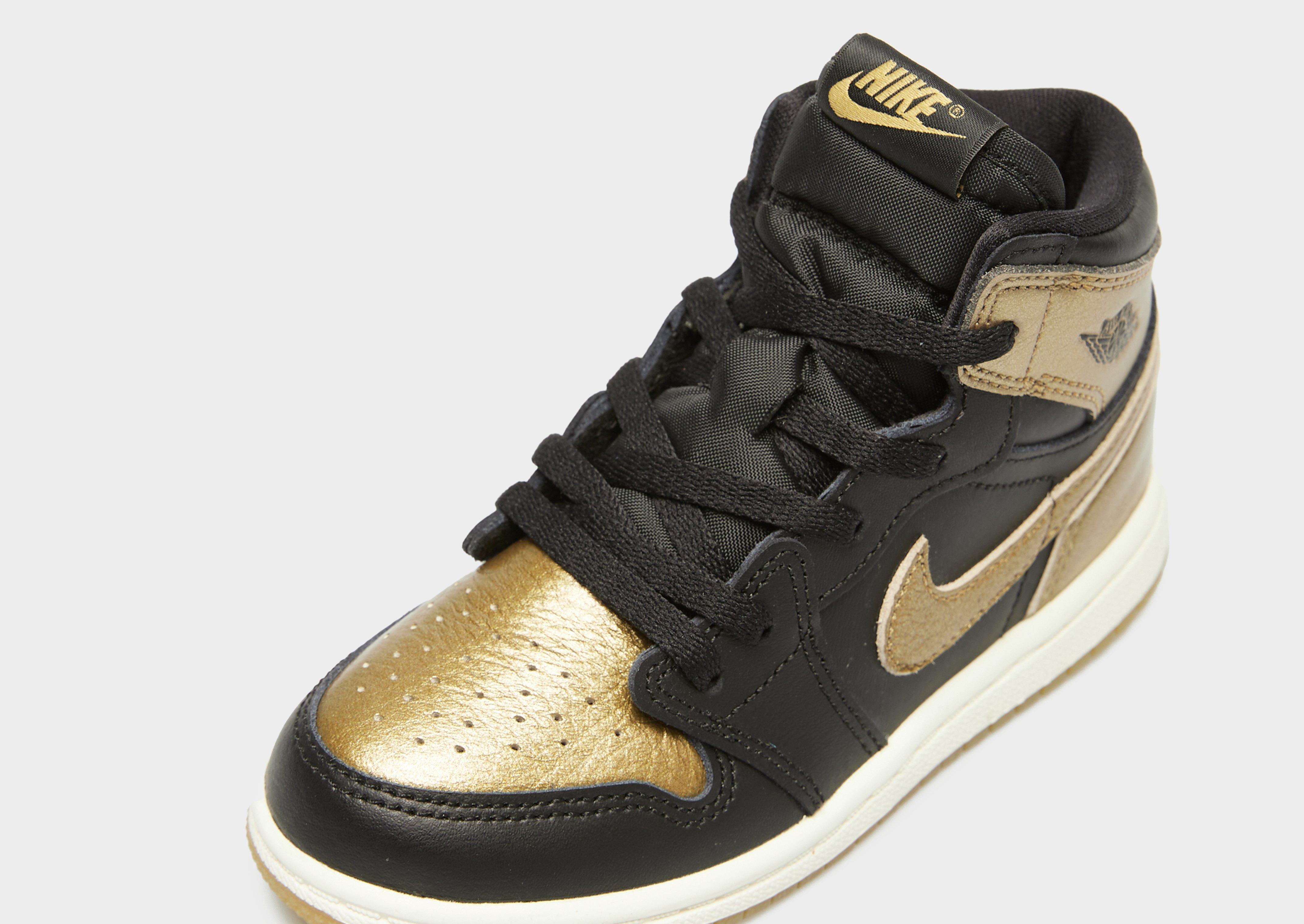 Buty sneakersy dla dzieci JORDAN 1 RETRO HIGH FD1413-071 Czarny