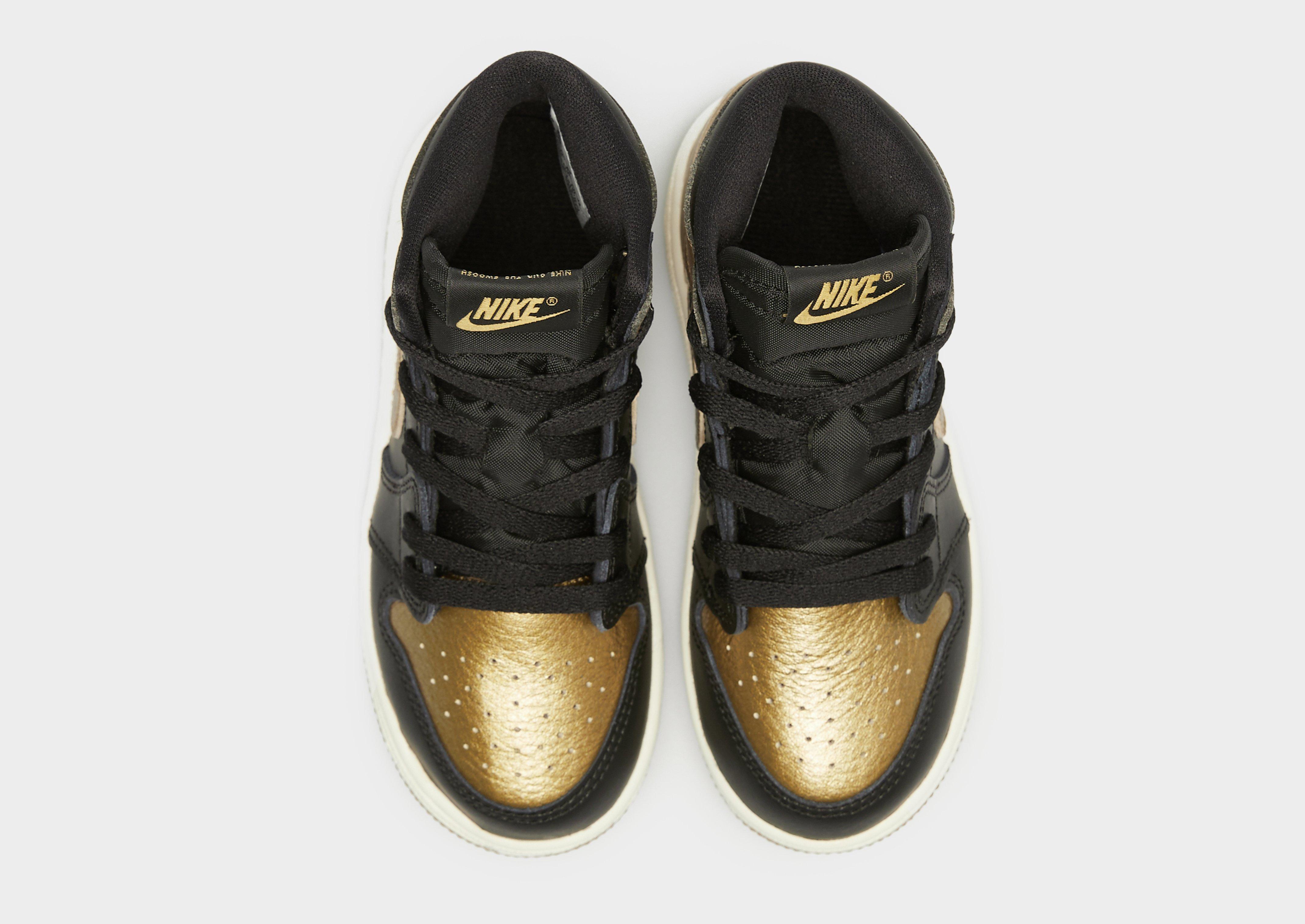 Buty sneakersy dla dzieci JORDAN 1 RETRO HIGH FD1413-071 Czarny