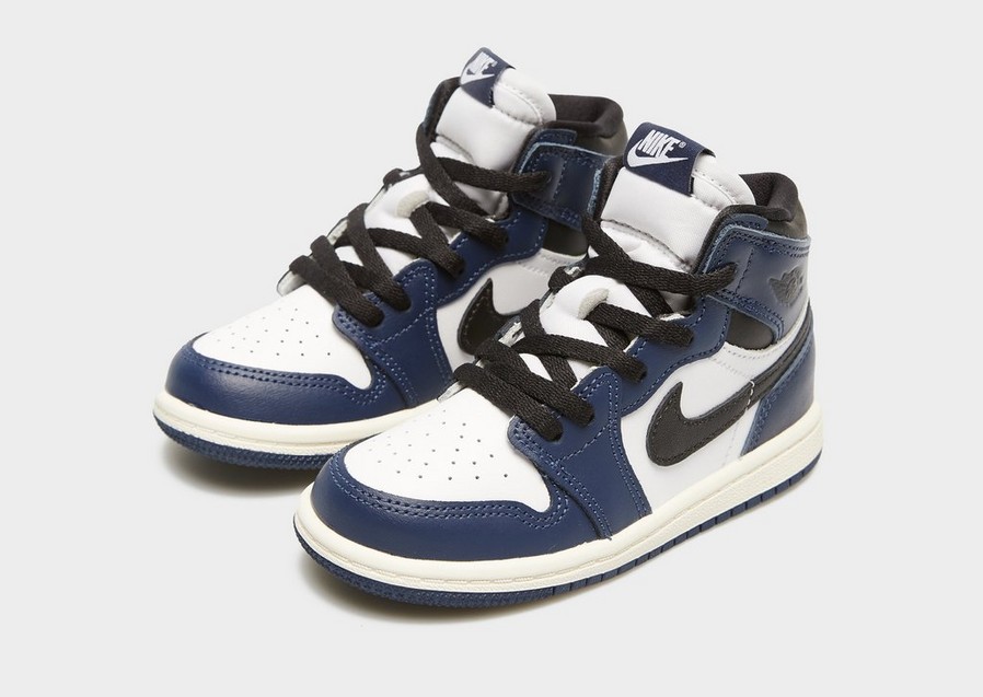 Buty sneakersy dla dzieci JORDAN 1 RETRO HIGH FD1413-401 Granatowy