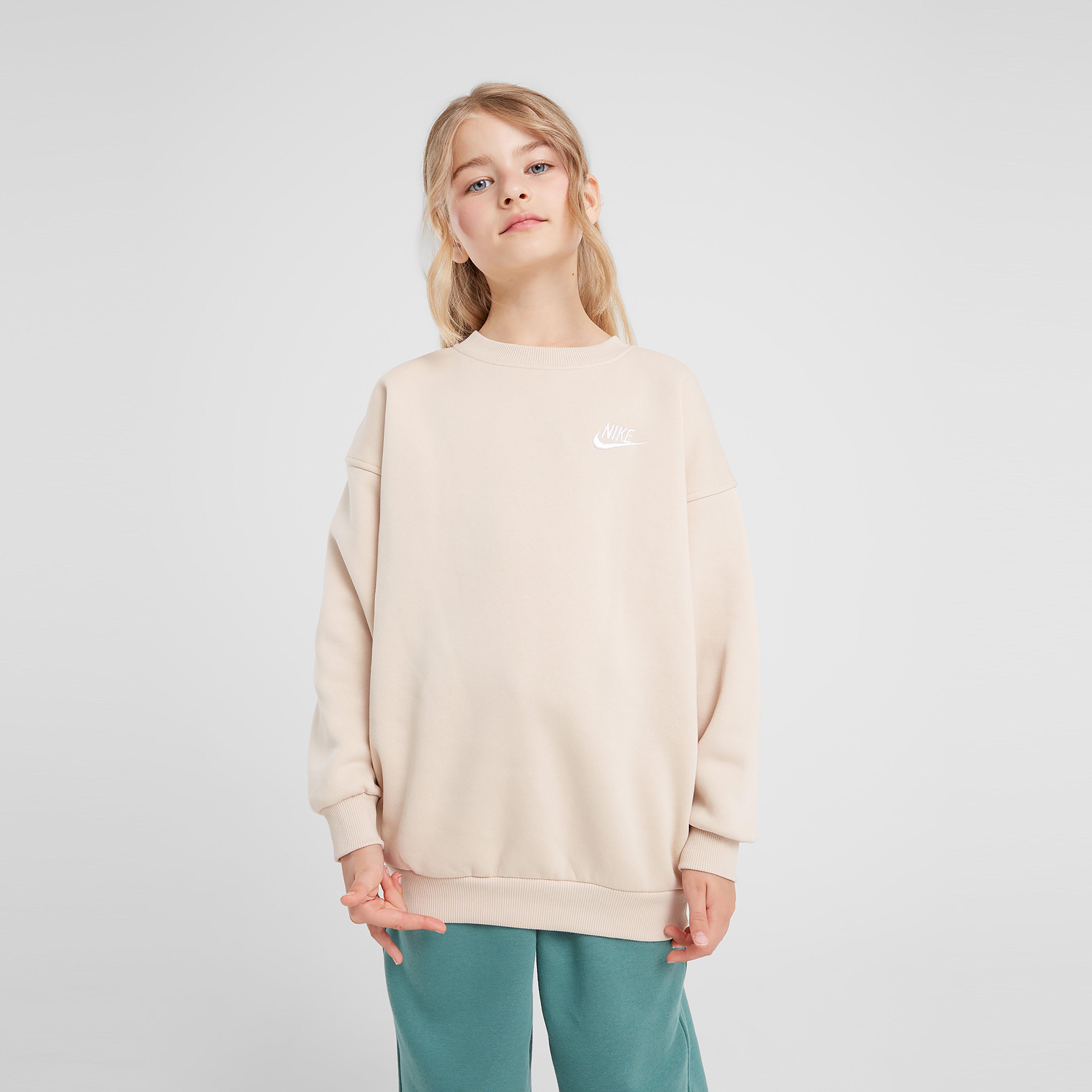 Bluza dziecięca NIKE BLUZA G NSW CLUB FLC OVRSZD CREW G