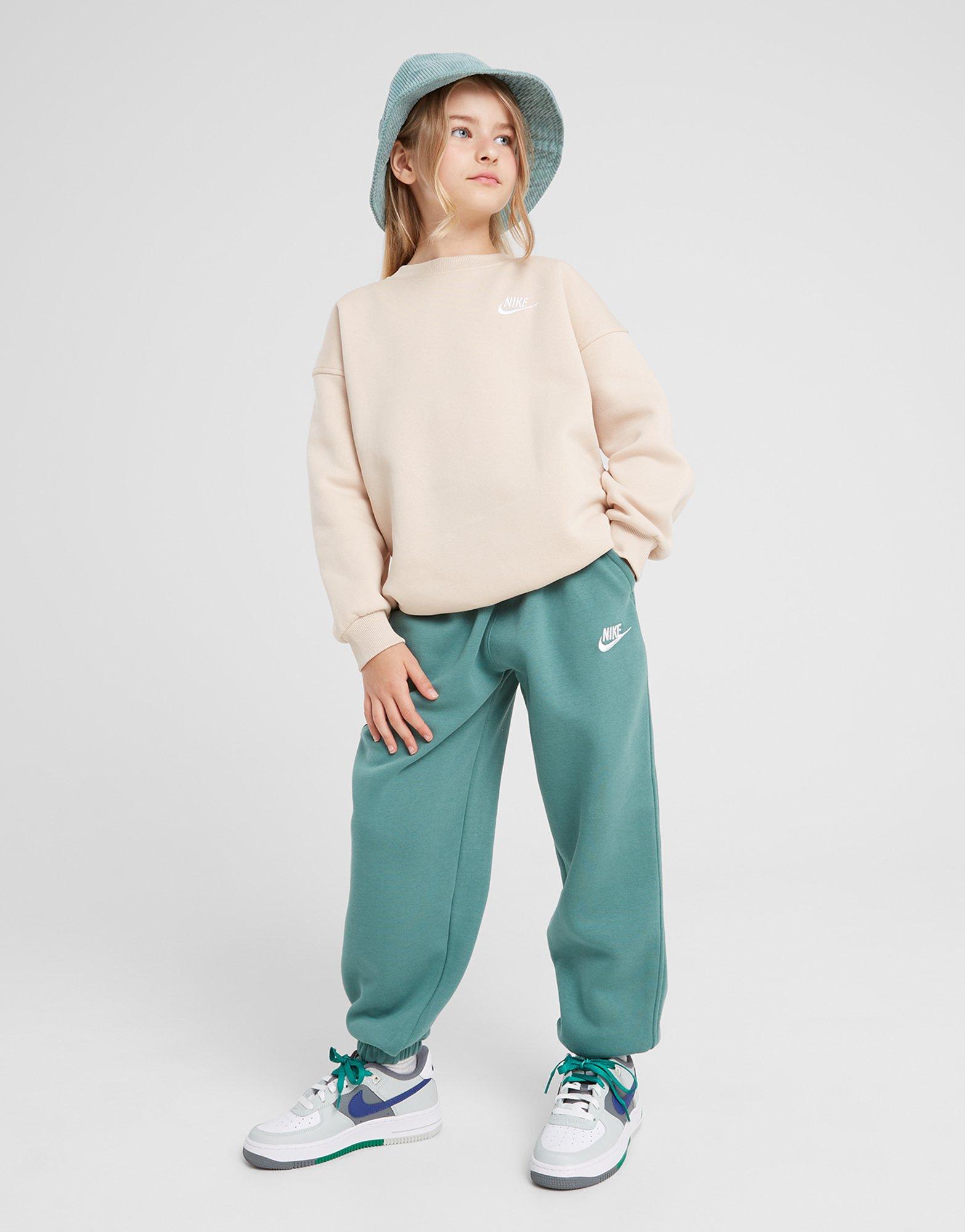 Детски суичър NIKE СУИТЧЪР G NSW CLUB FLC OVRSZD CREW G FD2923-126 Бежов