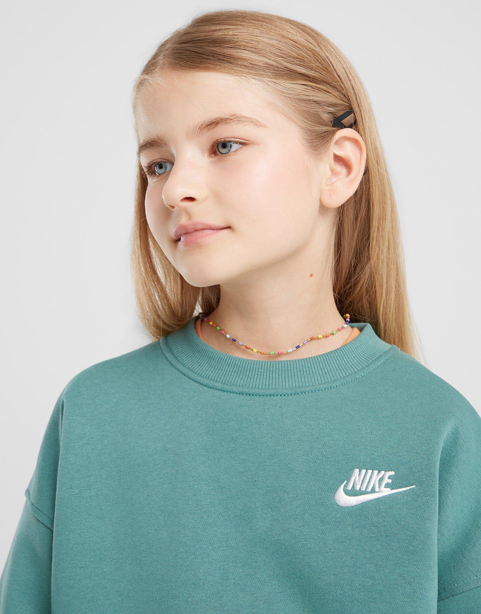 Детски суичър NIKE СУИТЧЪР SPORTSWEAR CLUB FLEECE GIRL FD2923-361 Зелен