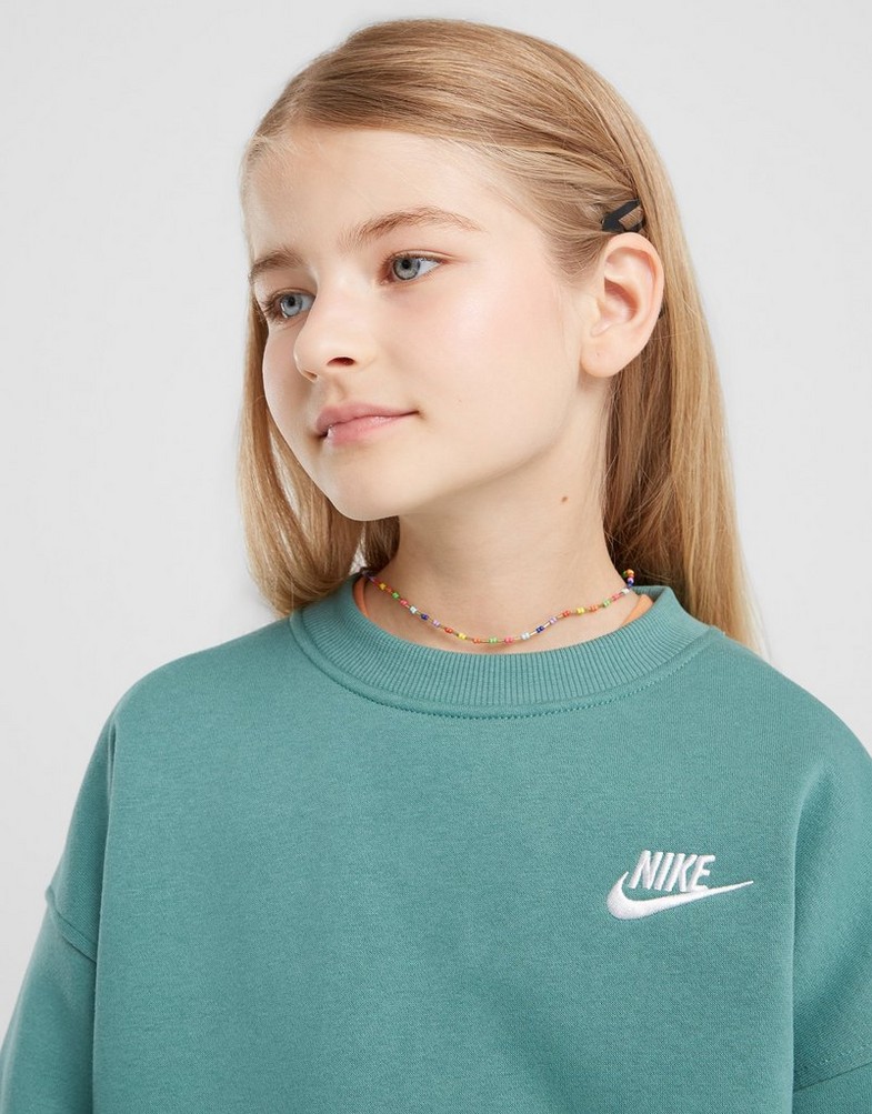 Дитячі кофти NIKE КОФТА SPORTSWEAR CLUB FLEECE GIRL FD2923-361 Зелений