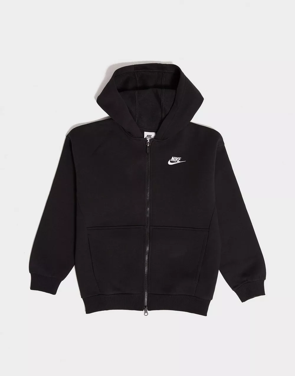 NIKE КОФТА НА БЛИСКАВЦІ З КАПЮШОНОМ   G NSW CLUB OVRSZD GIRL, фото 1 з 3