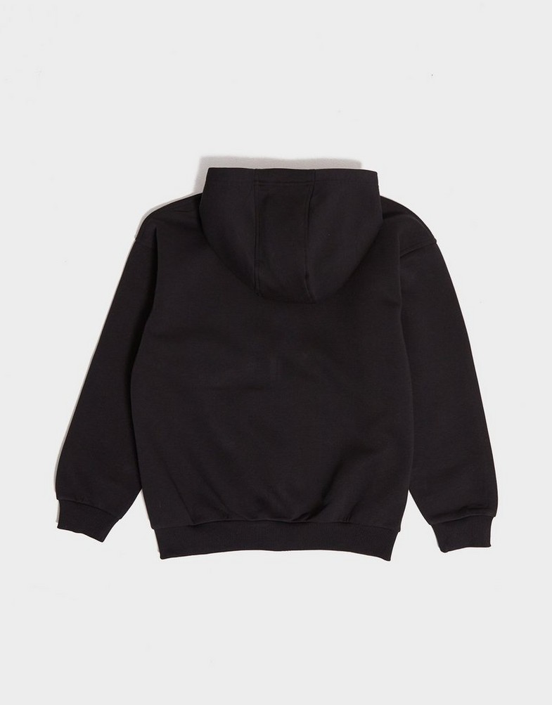 Дитячі кофти NIKE КОФТА НА БЛИСКАВЦІ З КАПЮШОНОМ   G NSW CLUB OVRSZD GIRL FD2931-010 Чорний
