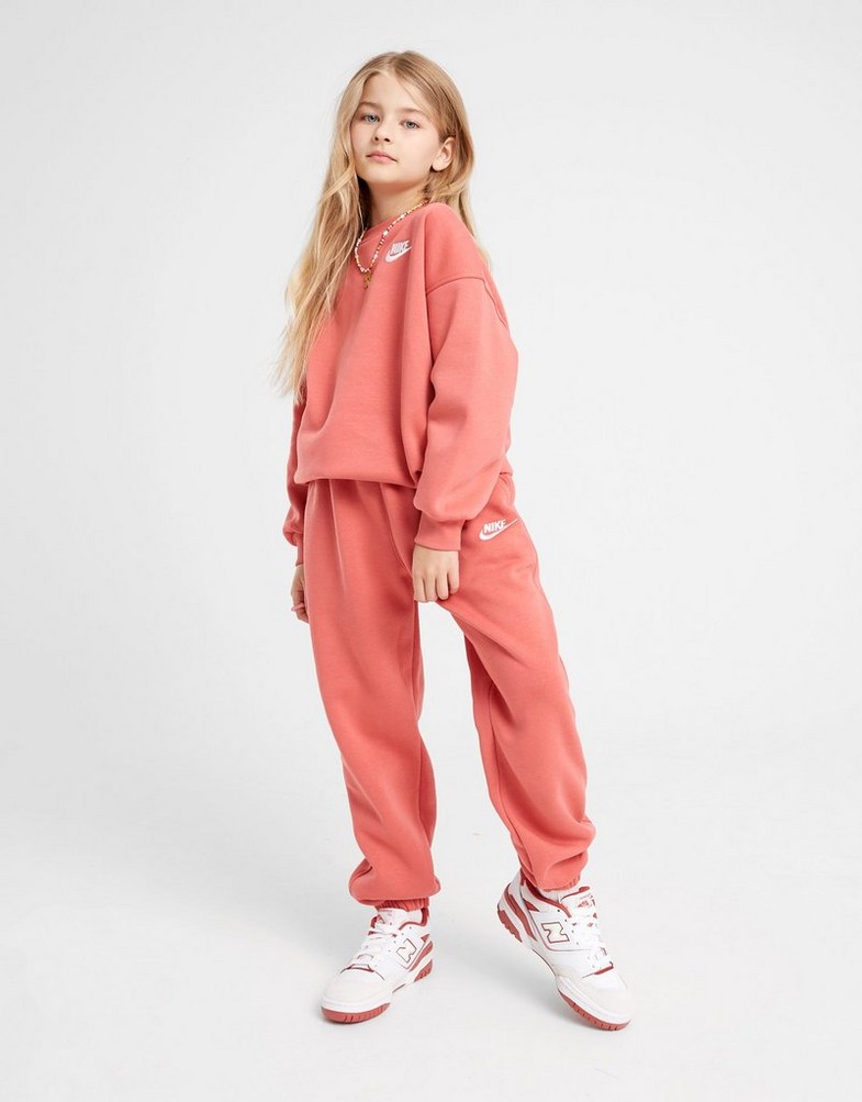 Vaikiškos kelnės NIKE KELNĖS G NSW CLUB FLC LOOSE PANT LBR G FD2933-655 Rožinė