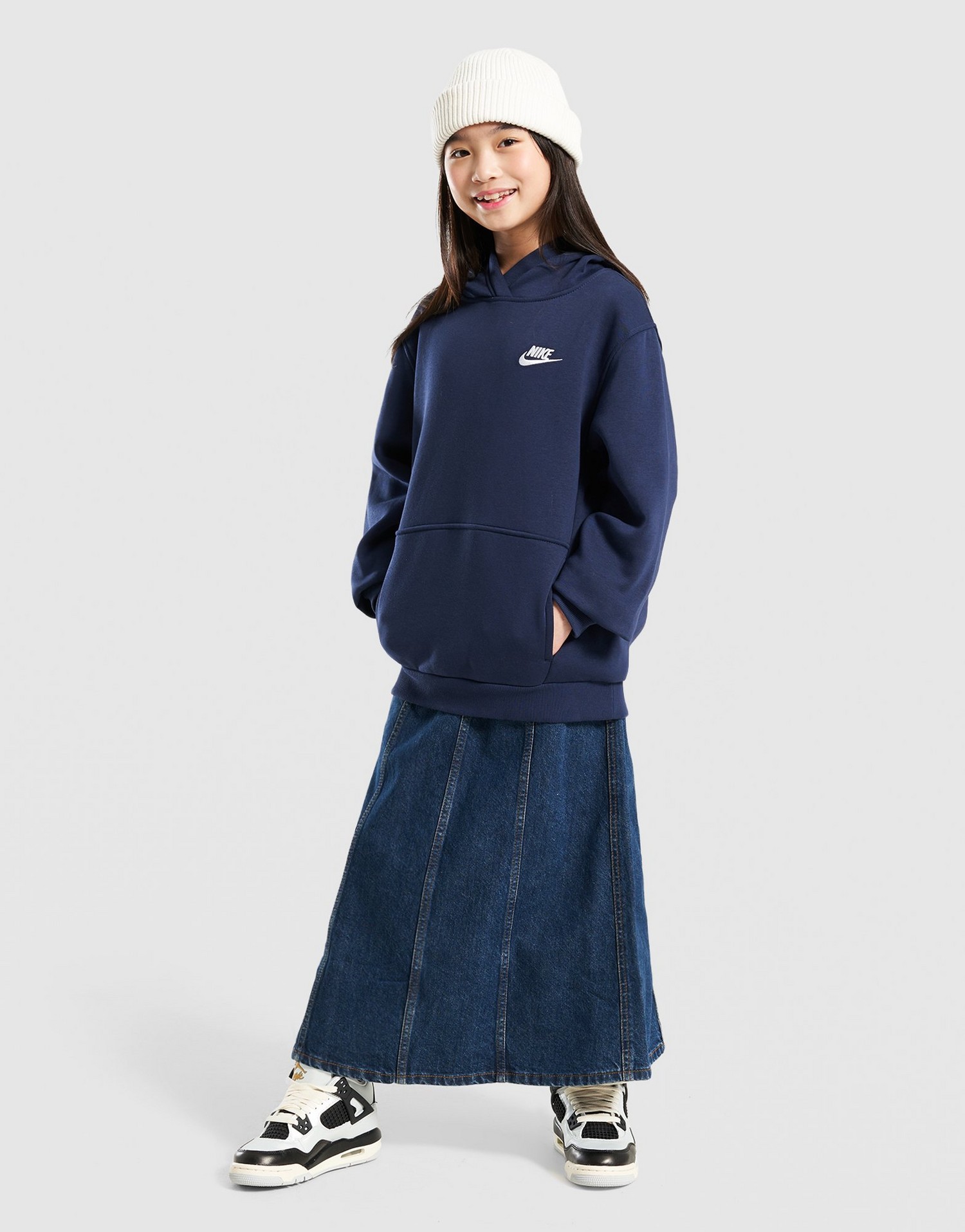 Nike Bluza Z Kapturem K Nsw Club Flc Hdy Lbr Boy
