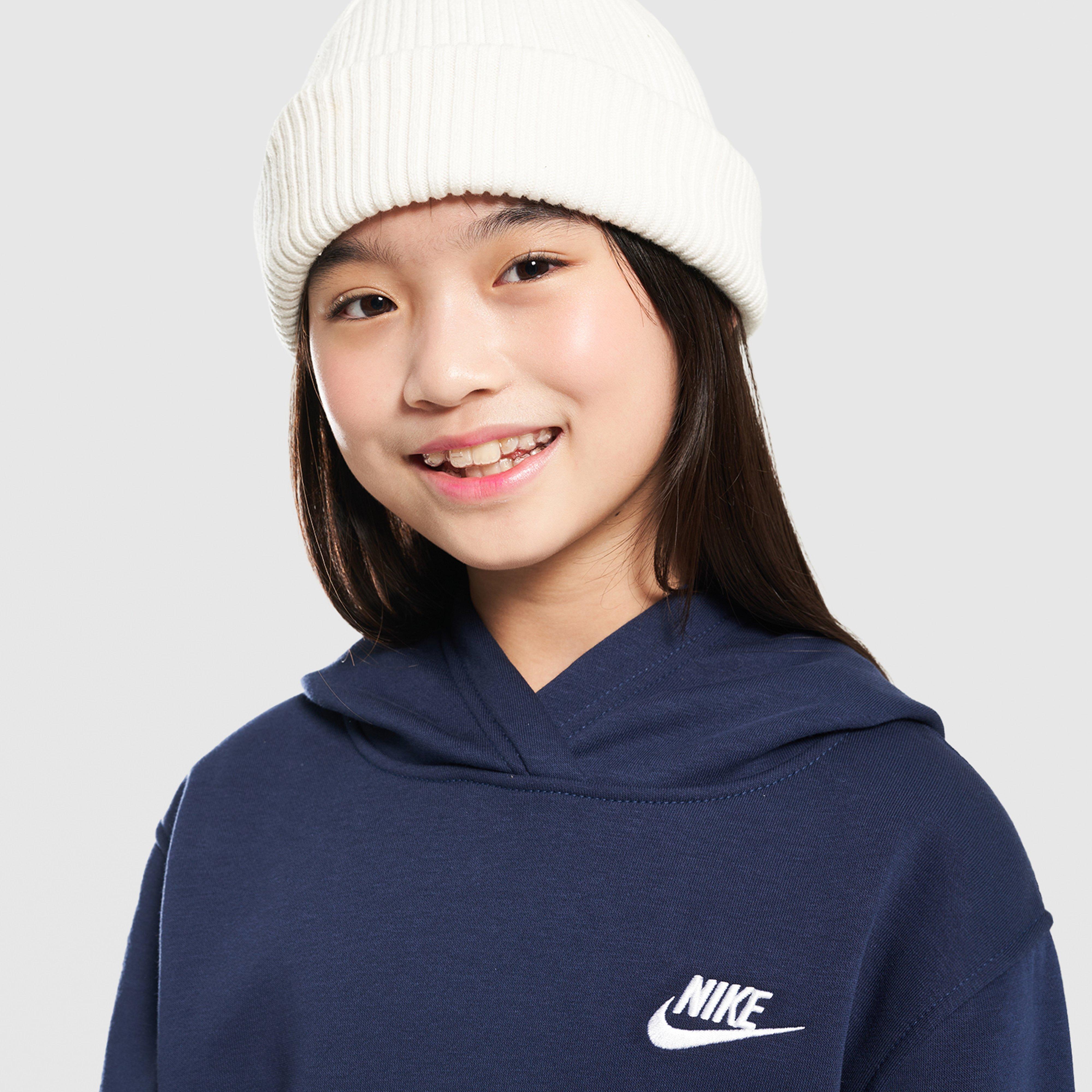 Detská mikina NIKE MIKINA S KAPUCŇOU K NSW CLUB FLC HDY LBR BOY