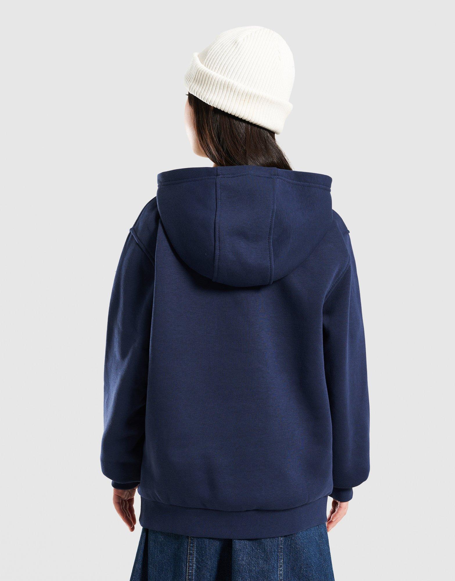 Detská mikina NIKE MIKINA S KAPUCÍ K NSW CLUB FLC HDY LBR BOY FD3000-410 Tmavě modrá