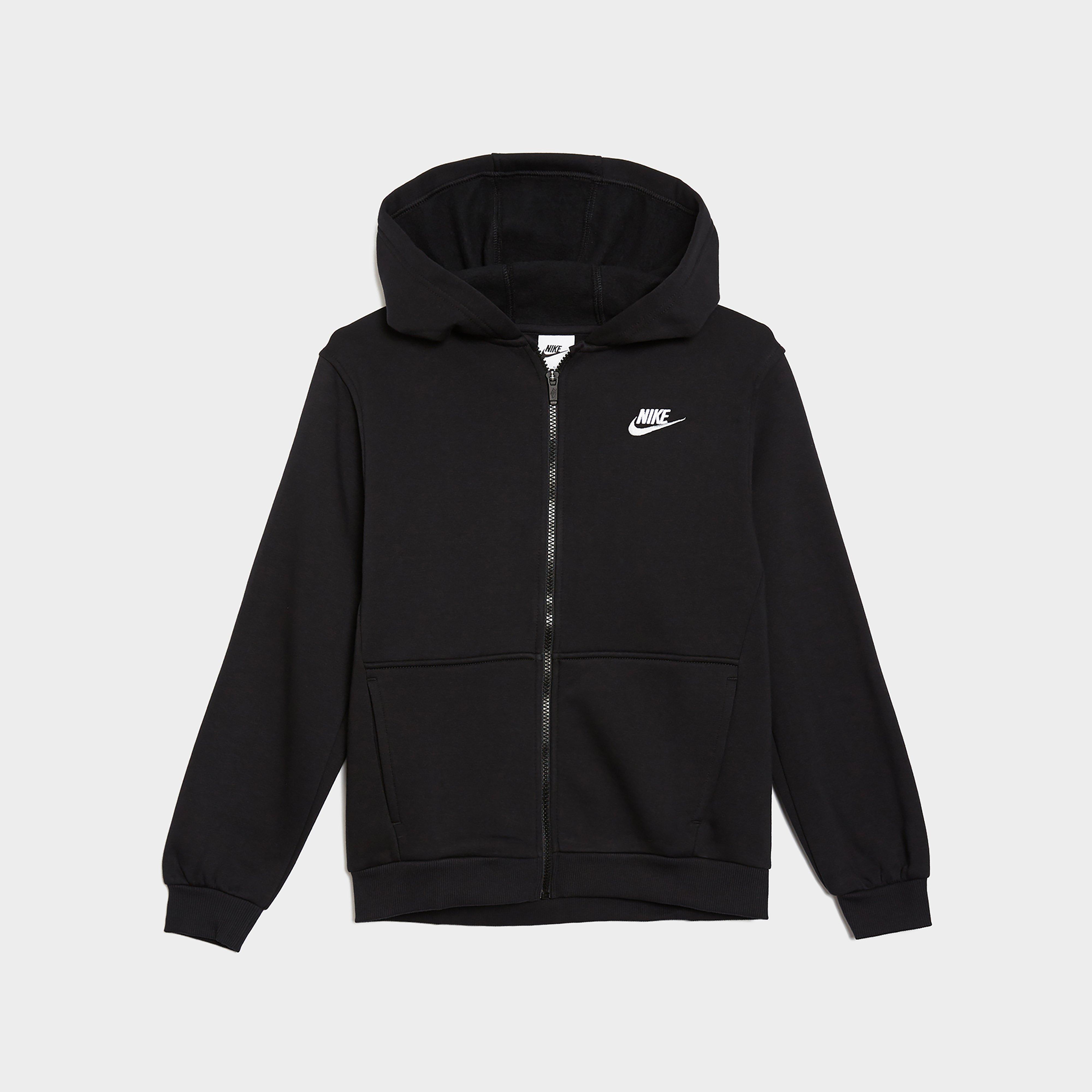 Bluza Hoodie dziecięca NIKE BLUZA Z KAPTUREM K NSW CLUB FLC HD FZ LS LBR