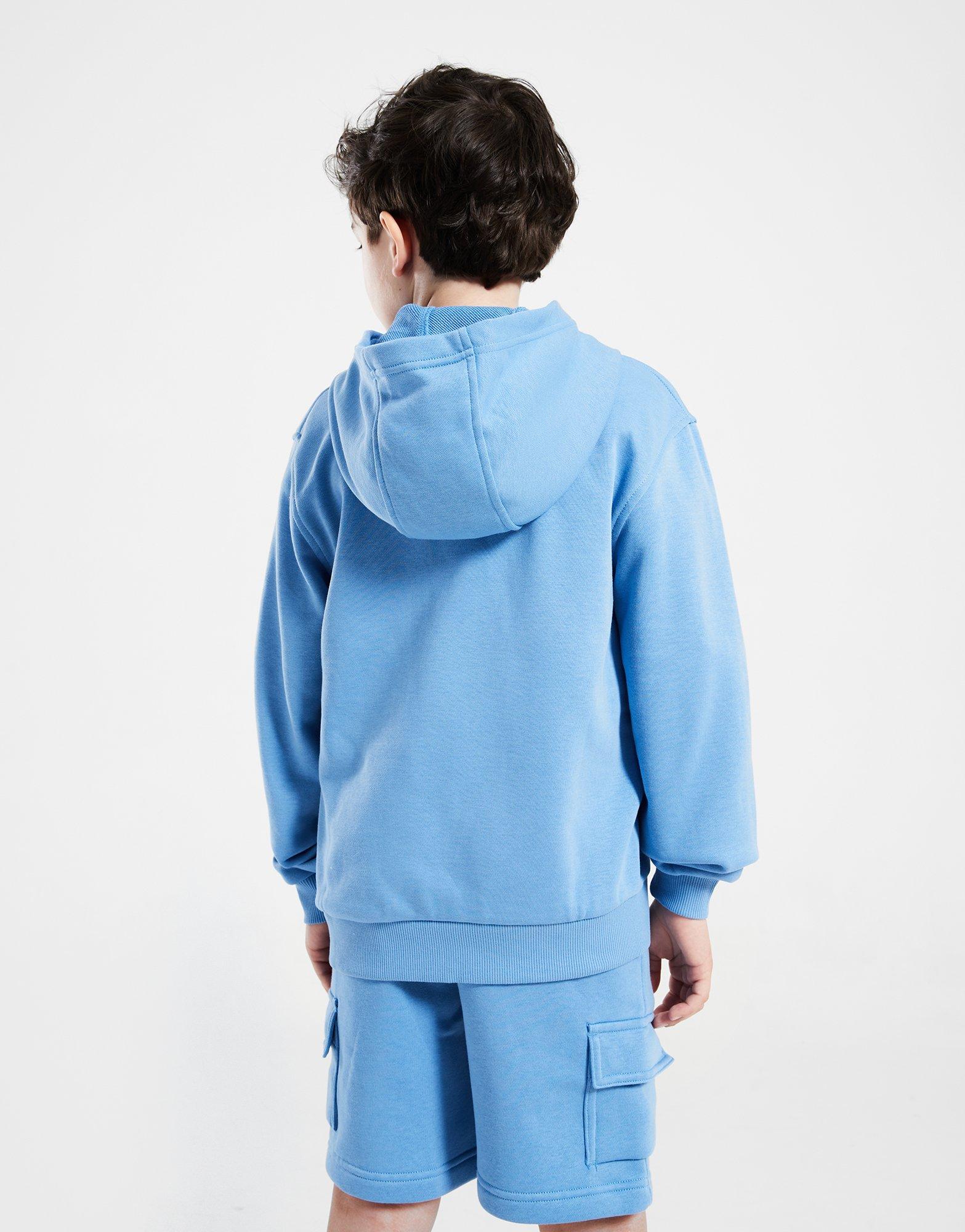 Дитячі кофти NIKE КОФТА НА БЛИСКАВЦІ З КАПЮШОНОМ K NSW CLUB B FD3017-489 Блакитний