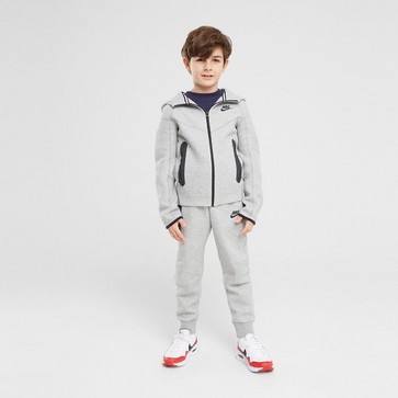 Hanorac pentru copii NIKE BLUZĂ CU GLUGĂ B NSW TECH FLC FZ