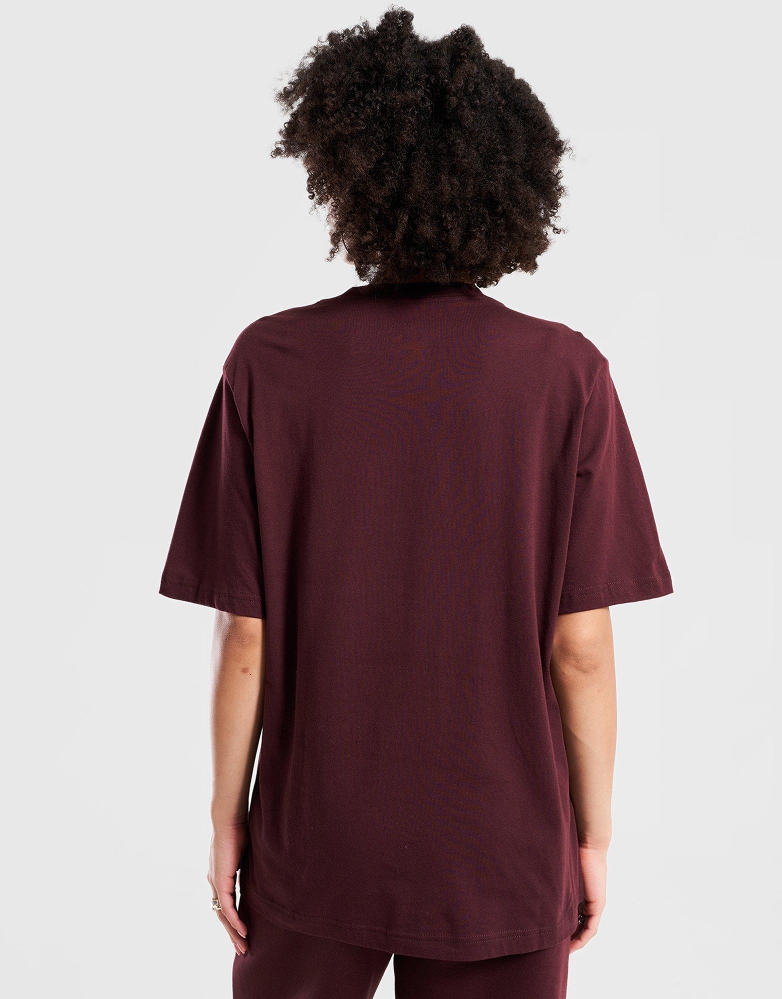 Koszulka, t-shirt damski NIKE T-SHIRT W NSW TEE ESSNTL LBR FD4149-653 Bordowy